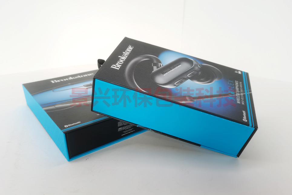 BROOKSTONE-無(wú)線(xiàn)藍(lán)牙耳機(jī)翻蓋盒包裝印刷
